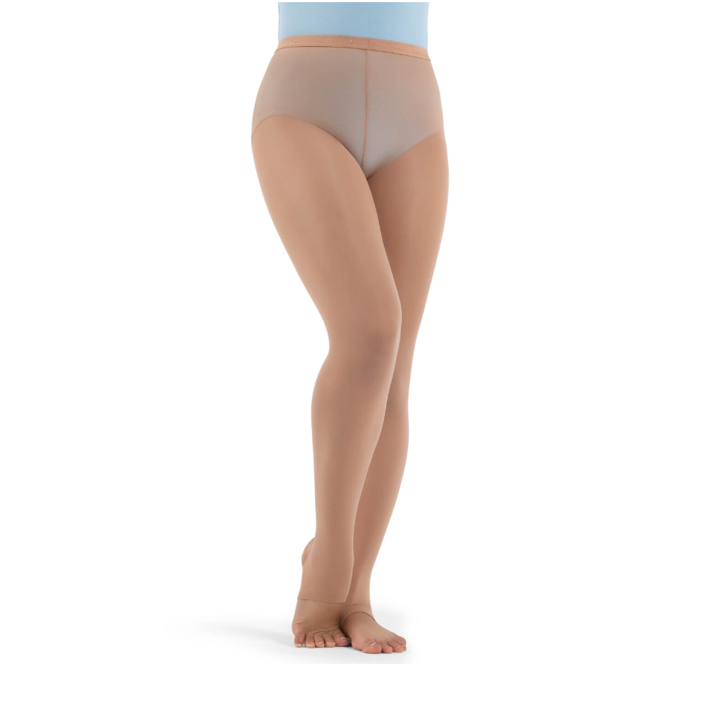 Capezio Hold And Stretch Matt Stirrup Tights (N145) Light Suntan