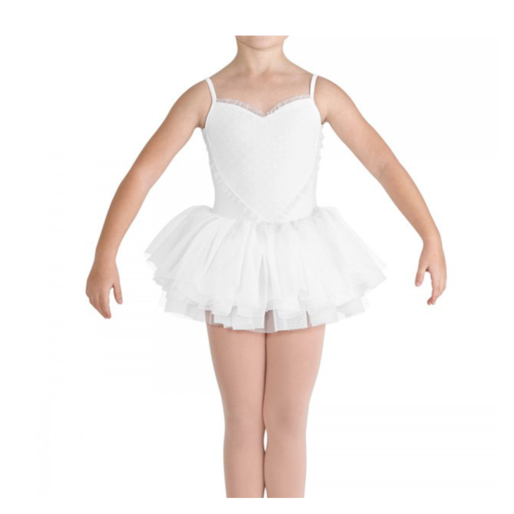 Bloch Mesh Heart White Tutu (CL8168)