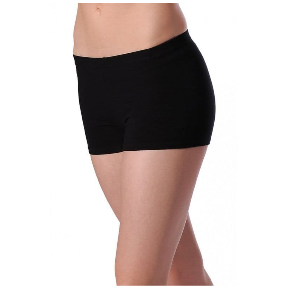 Roch Valley Black Cotton Hipster Hotpants