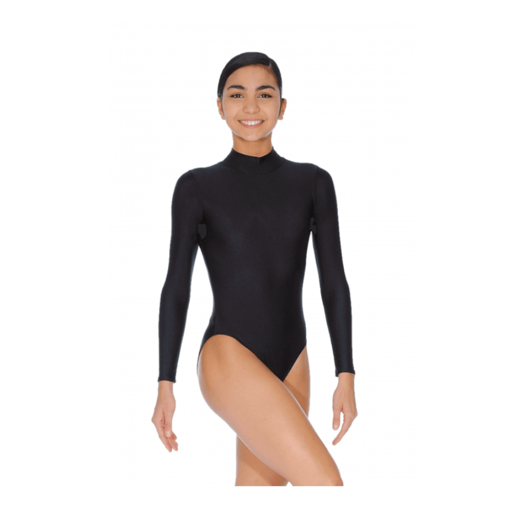 Roch Valley 2008 Black Long Sleeve Turtle Neck Leotard