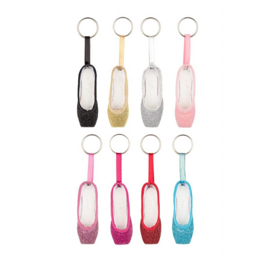 So Danca Glitter Pointe Shoe Keyring